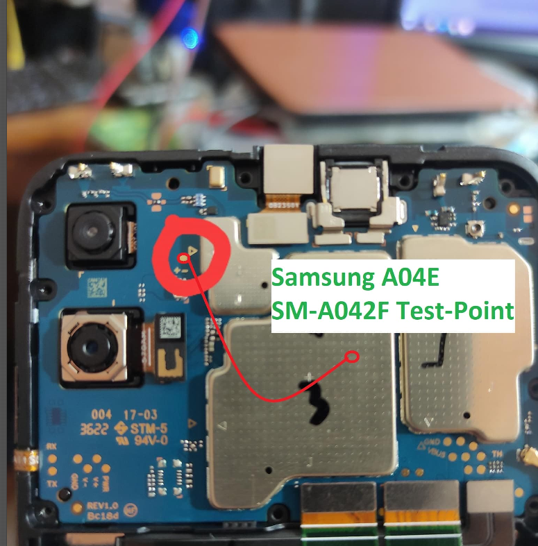 Test point Samsung Galaxy A04e (SM-A042F)