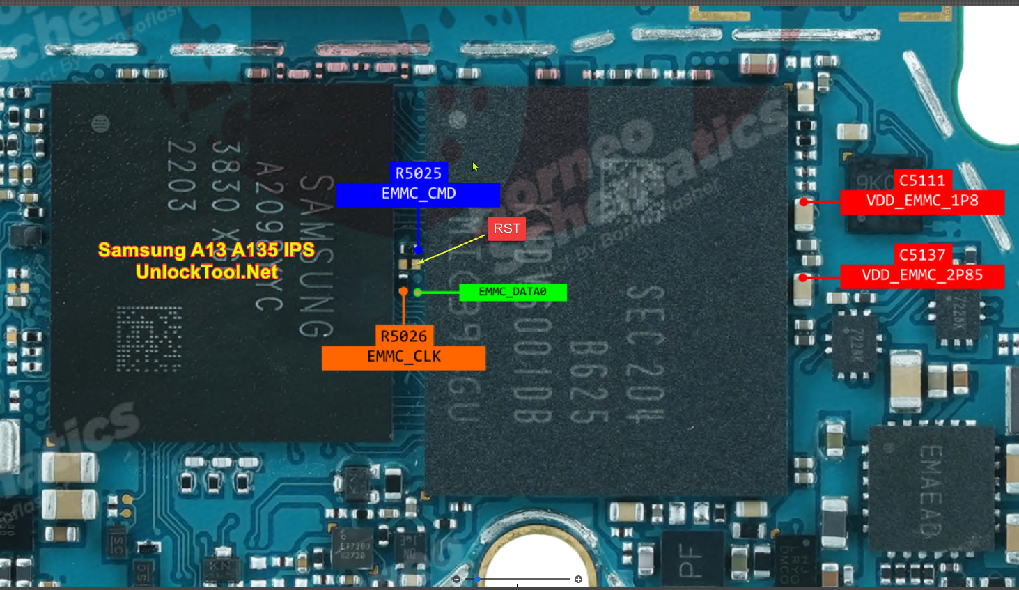 Test point Samsung Galaxy A13 (SM-A135)