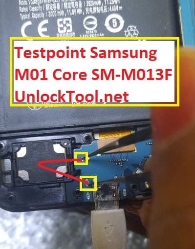 Test point Samsung Galaxy M01 Core (SM-M013F)