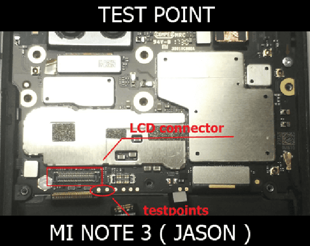 Test point Xiaomi Mi Note 3