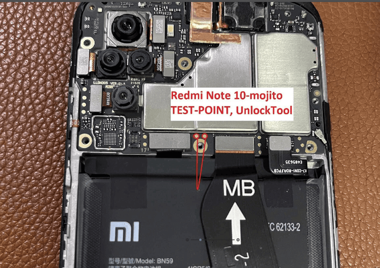 Test point Xiaomi Redmi Note 10
