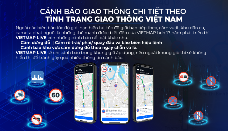 Cài đặt cảnh báo trong ứng dụng Vietmap Live