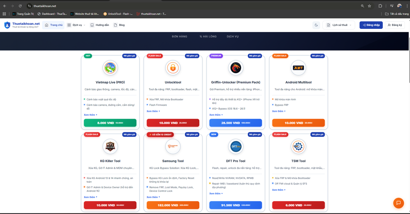 Trang chủ ThueTaiKhoan.net - Vietmap Live Pro giá 8.000 VND